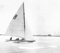 Eissegeln auf dem Dammschen See